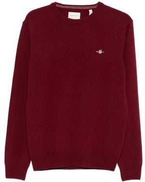 GANT Jersey Con Logo Bordado - Rojo