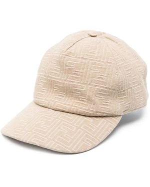 Fendi Casquette À Motif Monogrammé - Neutre