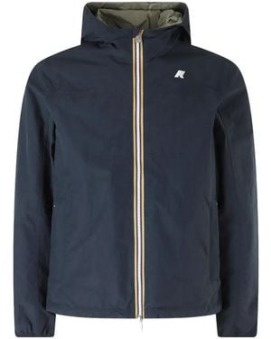 K-Way Reversible Hooded Jacket - Blue