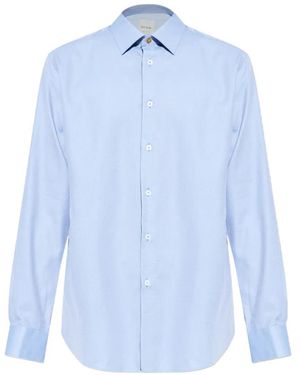 Paul Smith Long-Sleeved Buttoned Shirt - Blue