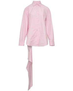 MSGM Hemd Mit Asymmetrischem Detail - Pink