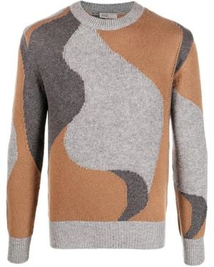 Herno Jersey con motivo abstracto - Gris