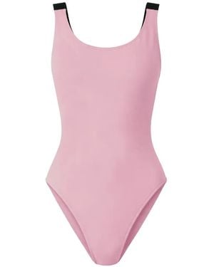 Calvin Klein Intense Power Low Back Swimsuit - Pink