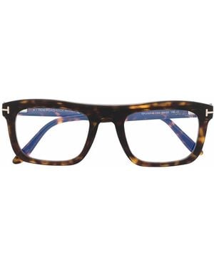 Tom Ford トータスシェル 眼鏡フレーム - ブルー