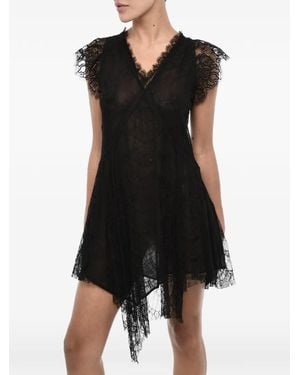 DSquared² Asymmetric Mini Dress - Black
