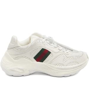 Gucci Rochelle Perforated Sneakers - White