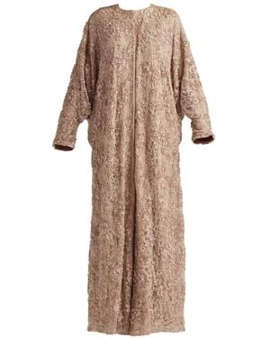 Tadashi Shoji Floral Sequin Dress - Natural