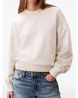 Calvin Klein Cotton Terry Sweatshirt - Natural