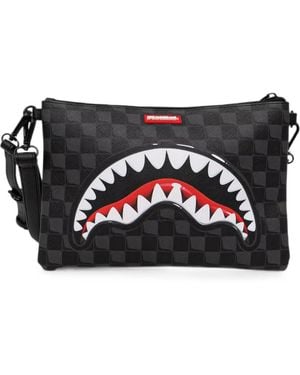 Sprayground Pochette À Carreaux - Black