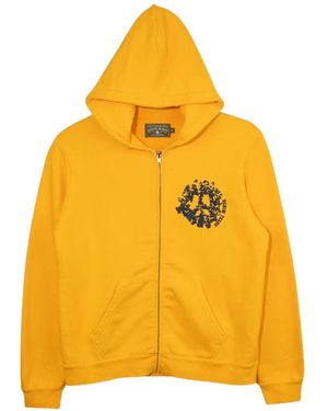 DENIM TEARS Zipped Hoodie - Yellow