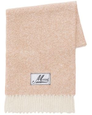 Marni Bouclé Alpaca-Blend Scarf - Natural
