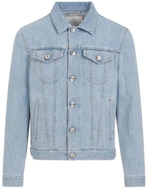 Brunello Cucinelli Button-Up Denim Jacket - Blue