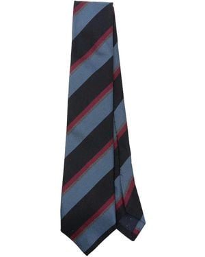 Paul Smith Striped Tie - Blue