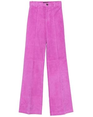 Stouls Suede Trousers - Pink