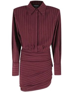 retroféte Narine Striped Mini Dress - Purple