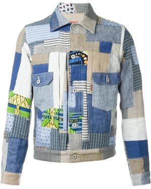 Junya Watanabe Patchwork Denim Jacket - Blue