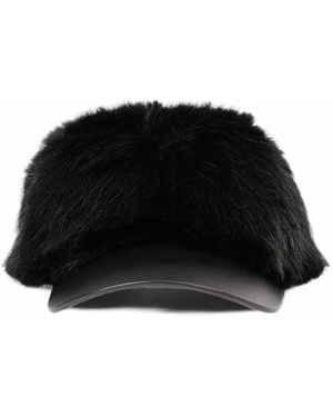 Comme des Garçons Faux-Fur Cap - Black