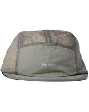 Satisfy Logo-Embroidered Cap - Grey