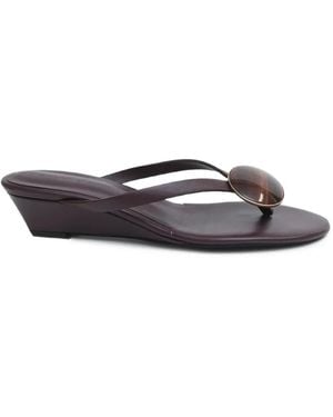 Christopher Esber Aura Quartz Wedge Sandals - White