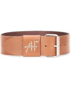 Alberta Ferretti Gürtel Mit Nieten - Pink