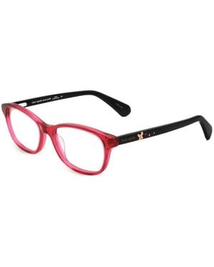Kate Spade Eckige Emmi Brille Mit Schmetterling - Rot