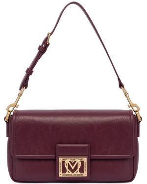 Love Moschino フラップ ショルダーバッグ - パープル