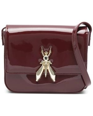 Patrizia Pepe Essential Fly Leather Shoulder Bag - Purple