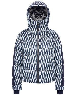 Colmar Ritmo Optical-Print Ski Jacket - Blue