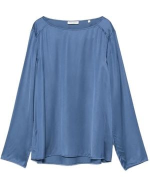 Marc O' Polo Boat-Neck Long-Sleeve Top - Blue
