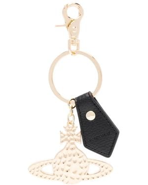 Vivienne Westwood Portachiavi Hammered Ord - Bianco