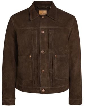 Nudie Jeans Dante Buttoned Panelled Jacket - Brown