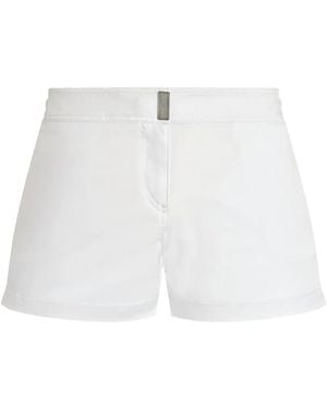 Vilebrequin Logo-Detail Swim Shorts - White