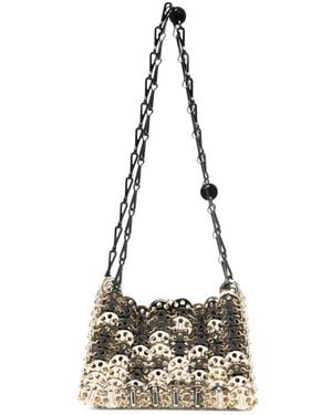 Rabanne Mini 1969 Disc Shoulder Bag - Metallic