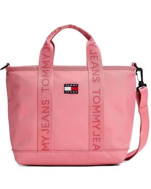 Tommy Hilfiger ロゴパッチ ハンドバッグ - ピンク