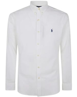 Polo Ralph Lauren Logo-Embroidered Button-Down Shirt - White