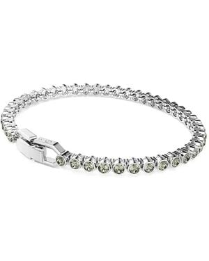 Swarovski Pulsera De Cadena Imber Emily Tennis Con Cristales - Blanco