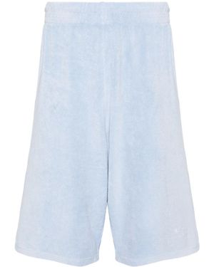 Martine Rose Towelling Knee-Length Shorts - Blue