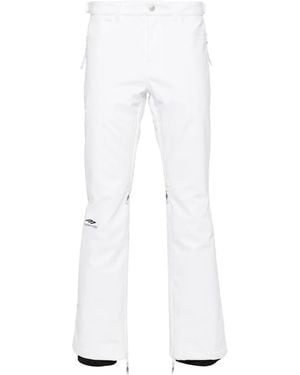 Balenciaga Logo-Print Ski Pants - White