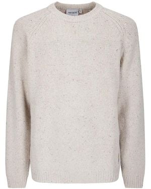 Carhartt Anglistic Speckled Jumper - White