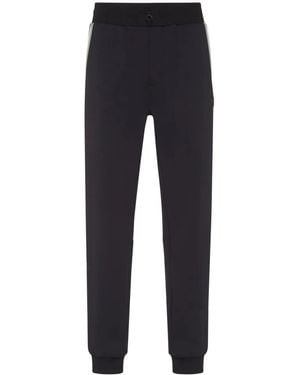 Philipp Plein Logo-Print Track Trousers - Blue