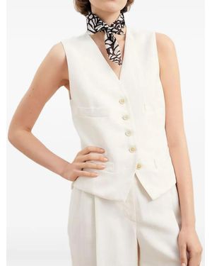 Brunello Cucinelli Tailored Buttoned Waistcoat - White