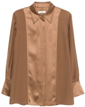 JOSEPH Chemise Childs En Soie - Marron