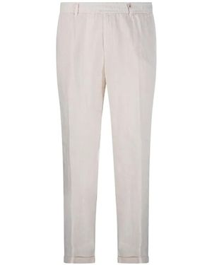 Myths Logo-Patch Pants - White