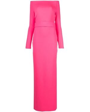 Solace London Boat-Neck Maxi Dress - Pink