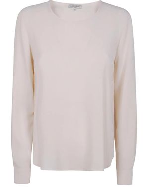 Antonelli Chemise En Soie À Manches Longues - Rose