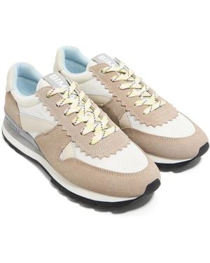 Bimba Y Lola Suede Trainers - Natural