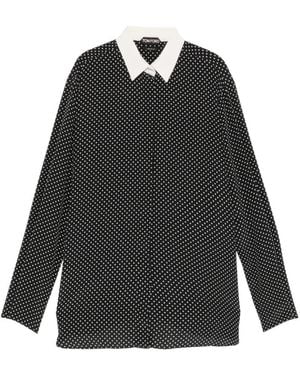 Tom Ford Polka Dot Shirt - Black