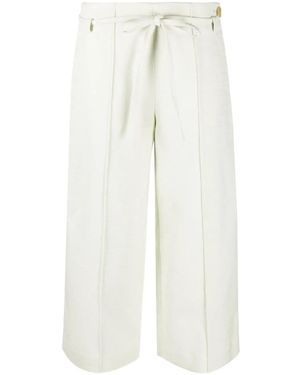 Vince Cropped Panama Trousers - White