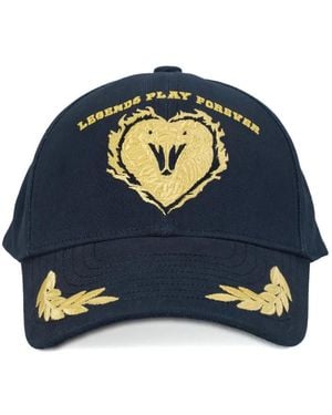 TRINITESTUDIO Embroidered-Detail Logo-Patch Baseball Cap - Blue