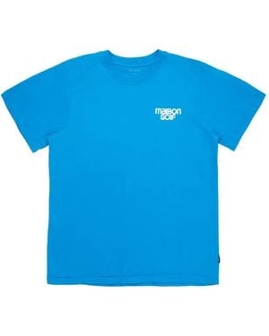 Malbon Golf T-Shirt Swing Oil - Blu